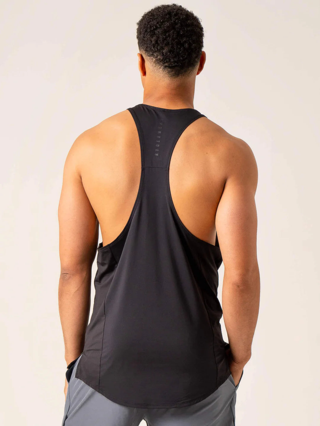 DYNAMIC STRINGER T-BACK, BLACK