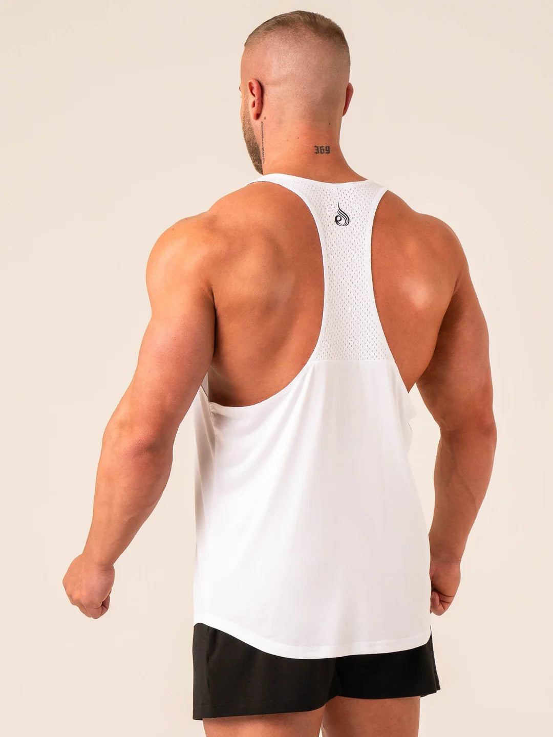 RYDER T-BACK MEN, WHITE