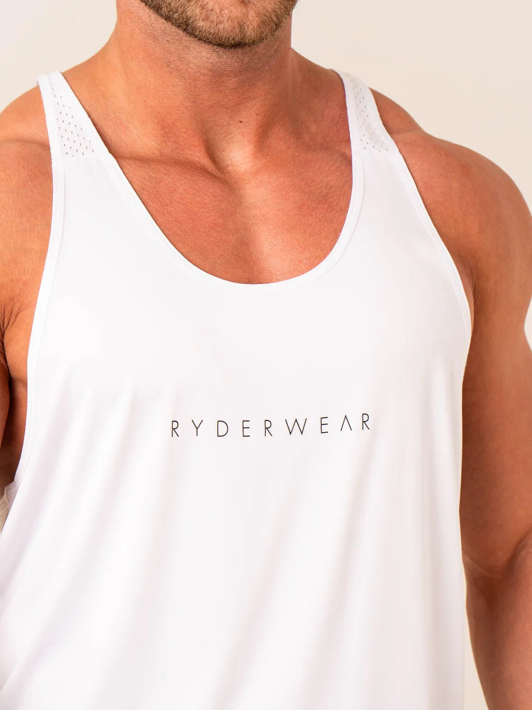 RYDER T-BACK MEN, WHITE