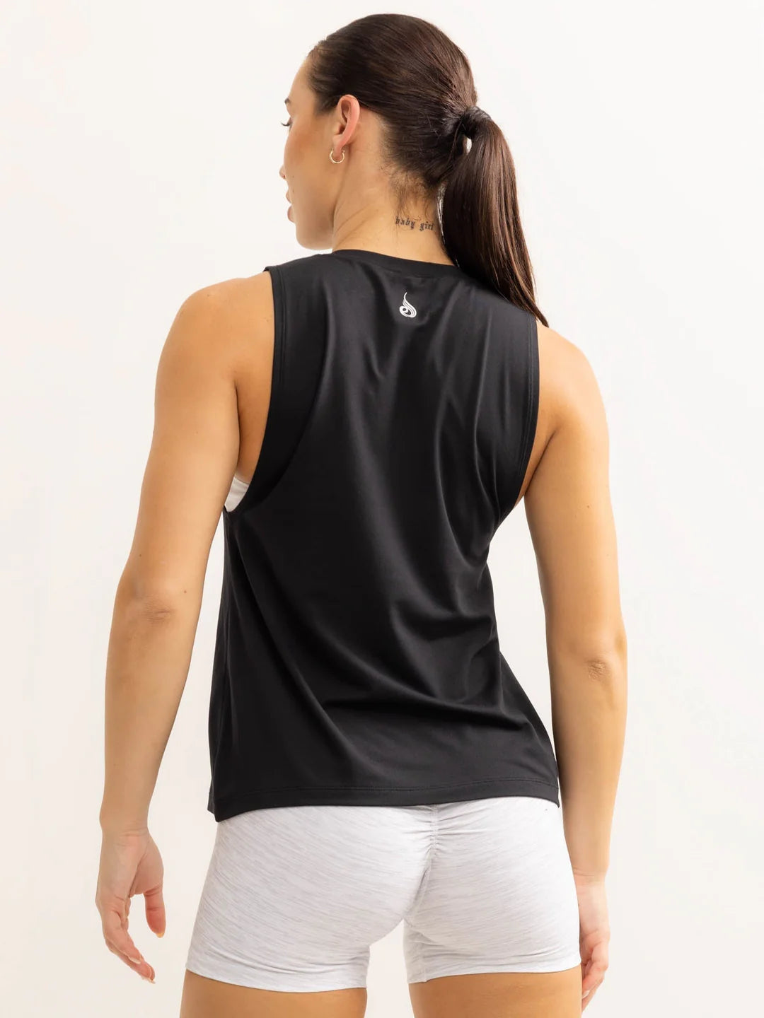 SOFT TECH LOOSE FIT TANK, BLACK